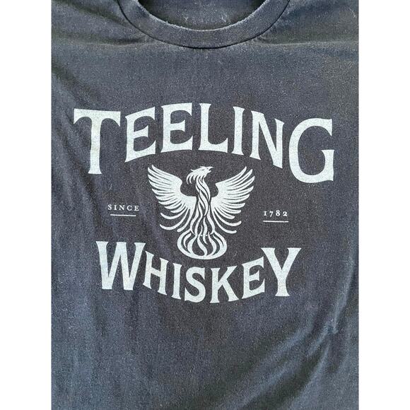 Teeling Whiskey Black Tee XL Gildan Premium Cotton - Picture 5 of 6